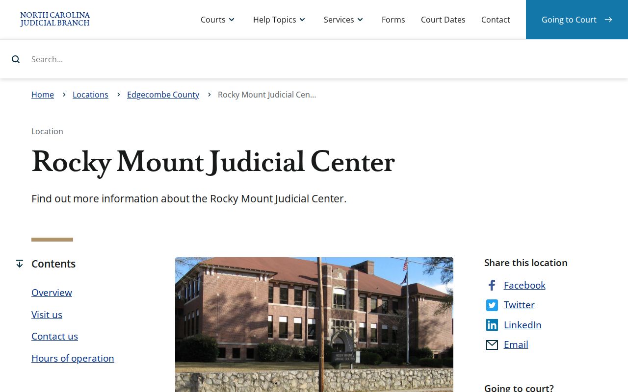Rocky Mount criminal records routing in Nash County and Edgecombe County