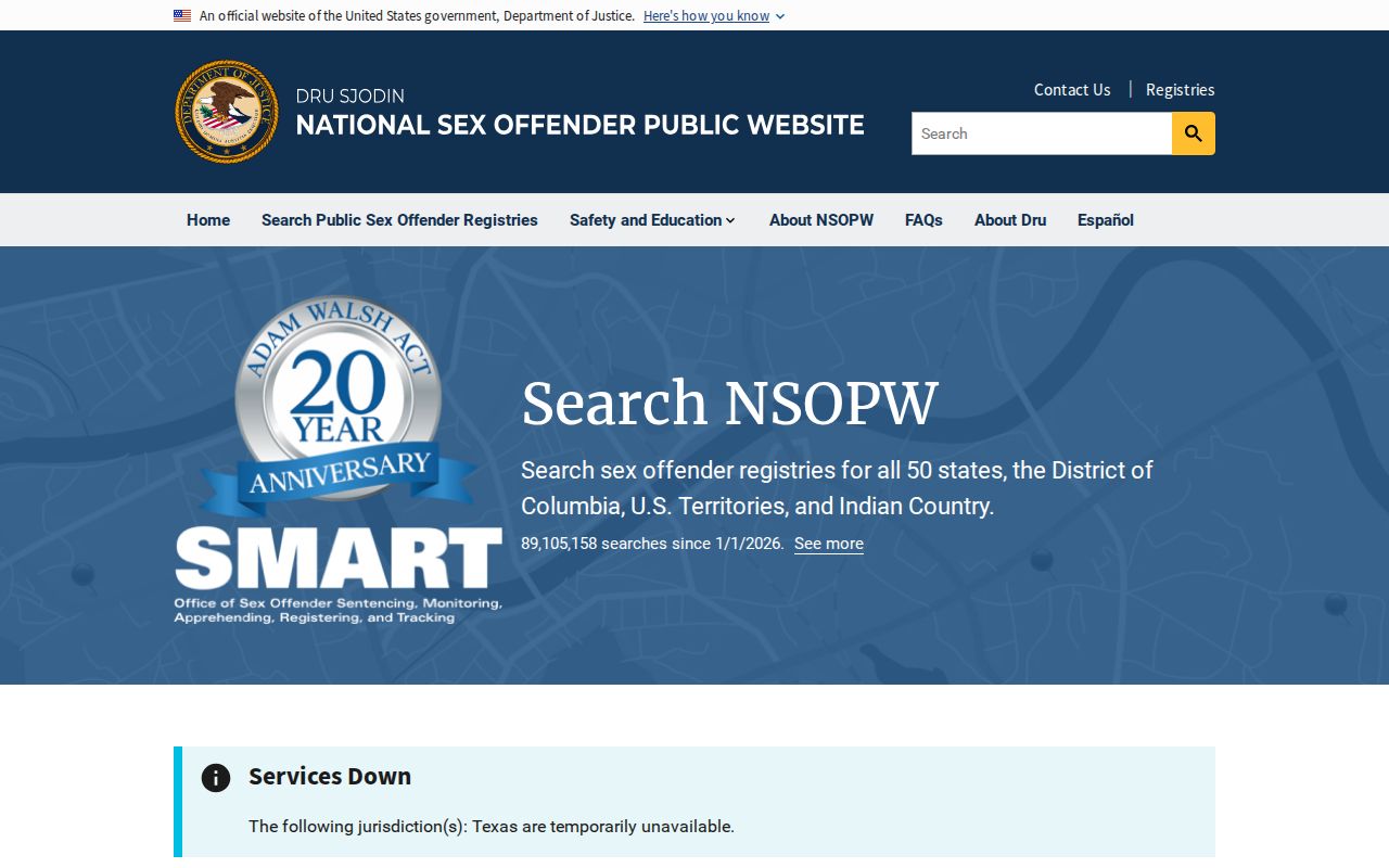 Nash County sex offender national registry search